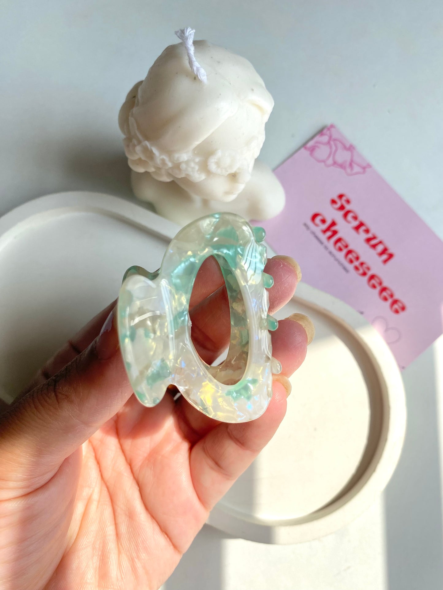 Marble Claw Clip